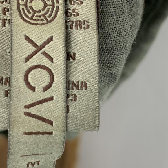 XCVI Shirt Womens Medium Button Down Linen Tunic Cap Sleeve Lightweight Top - Picture 5 of 9